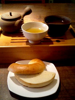 静岡のお茶とベーグル